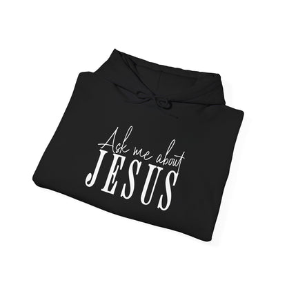 Ask me about Jesus | Heavy Blend™ Hooded Sweatshirt