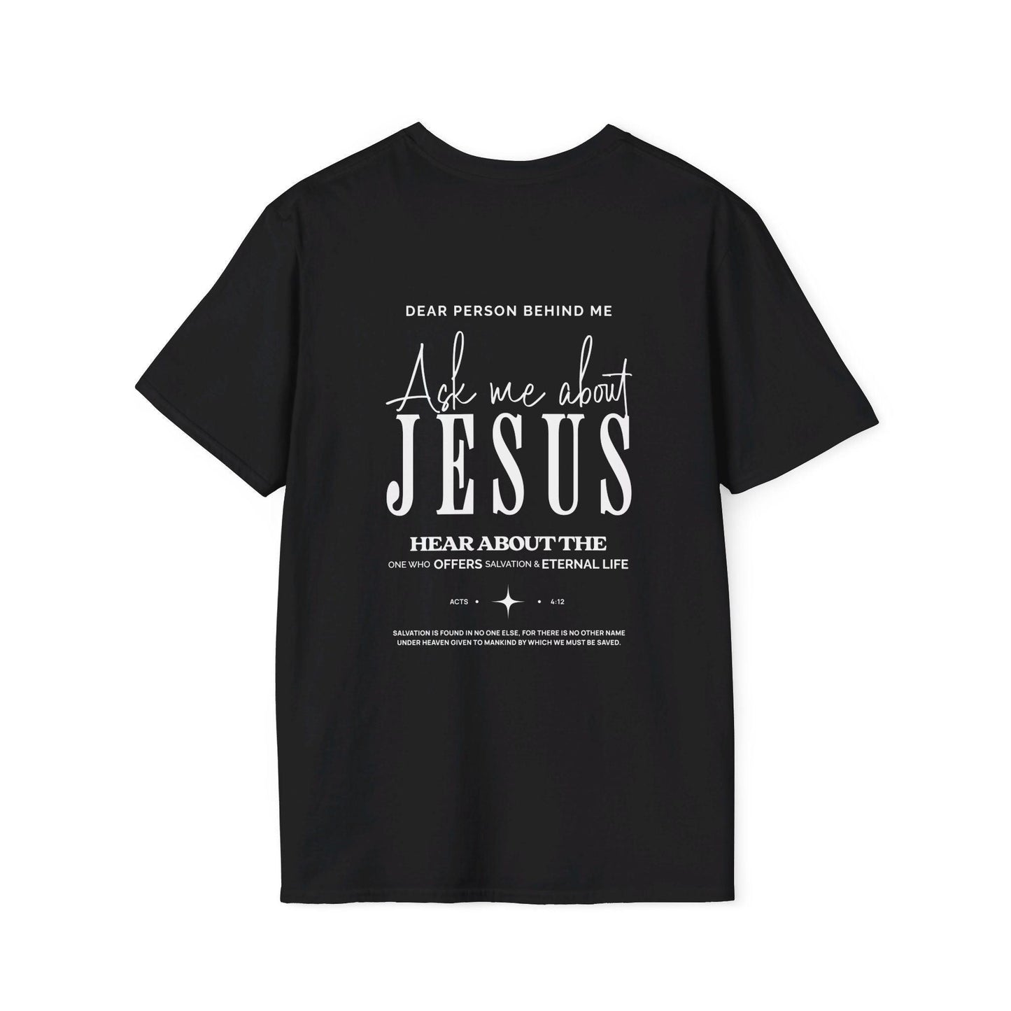 Ask me about Jesus | Softstyle Tee