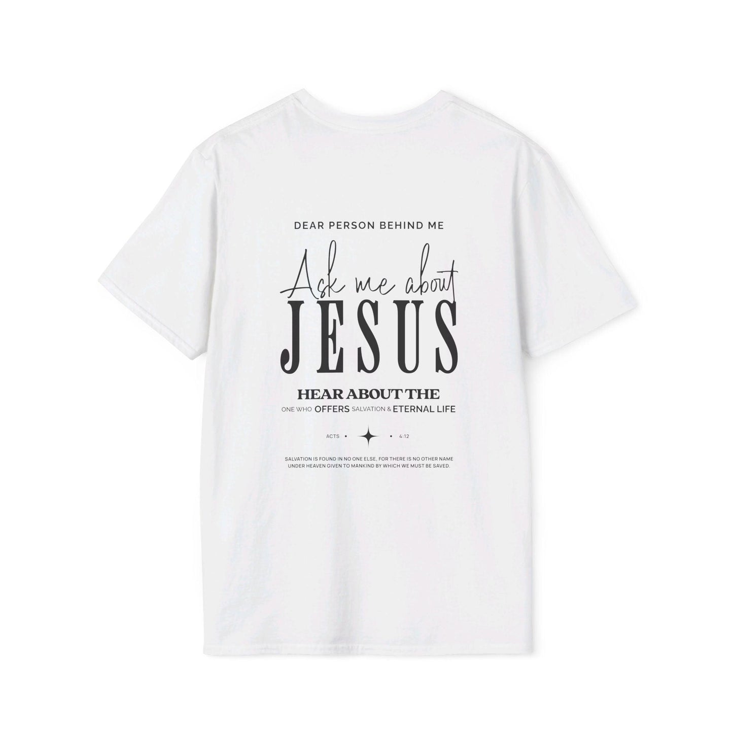 Ask me about Jesus | Softstyle Tee