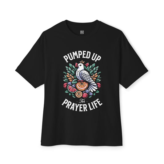 Pumped up for prayer life | Oversized Boxy Tee