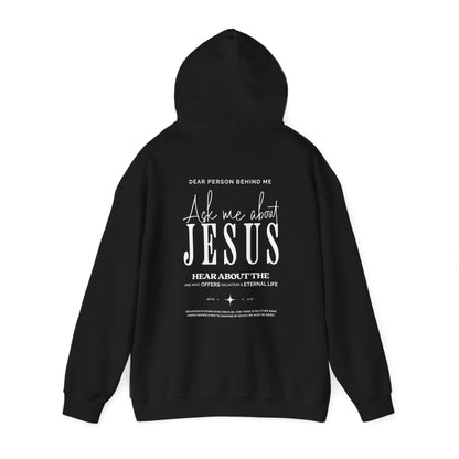 Ask me about Jesus | Heavy Blend™ Hooded Sweatshirt