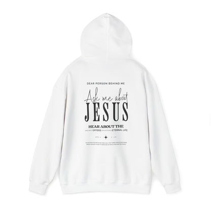 Ask me about Jesus | Heavy Blend™ Hooded Sweatshirt