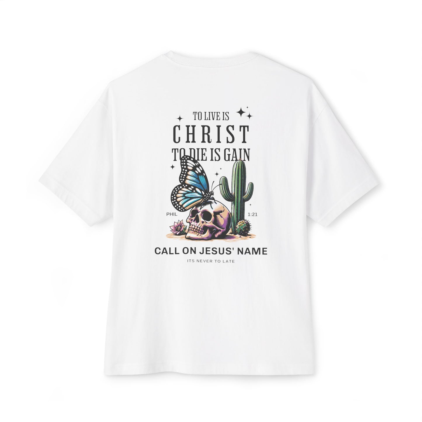 To live is Christ | Oversized Boxy Tee